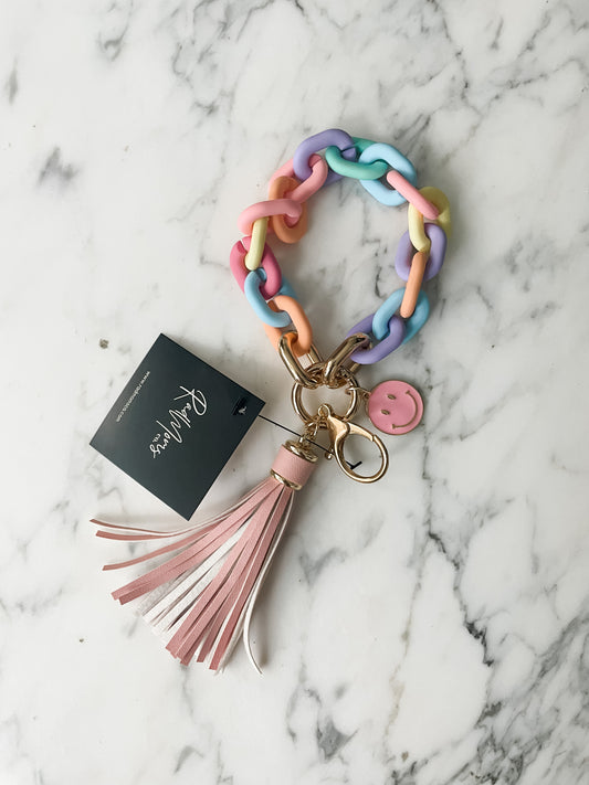 Smiley Keychain Bracelet