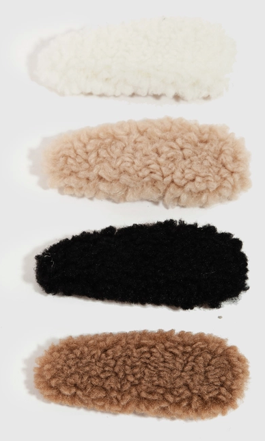 Sherpa Hair Clips