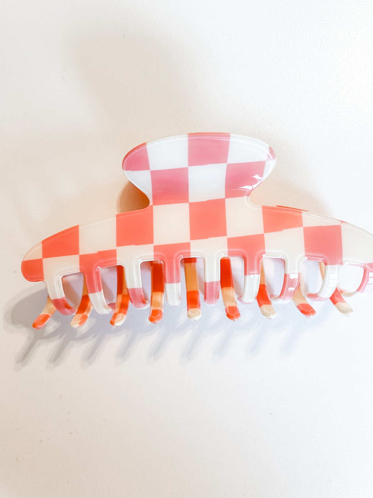 Checkered Hair Clips ( multiple Colors)