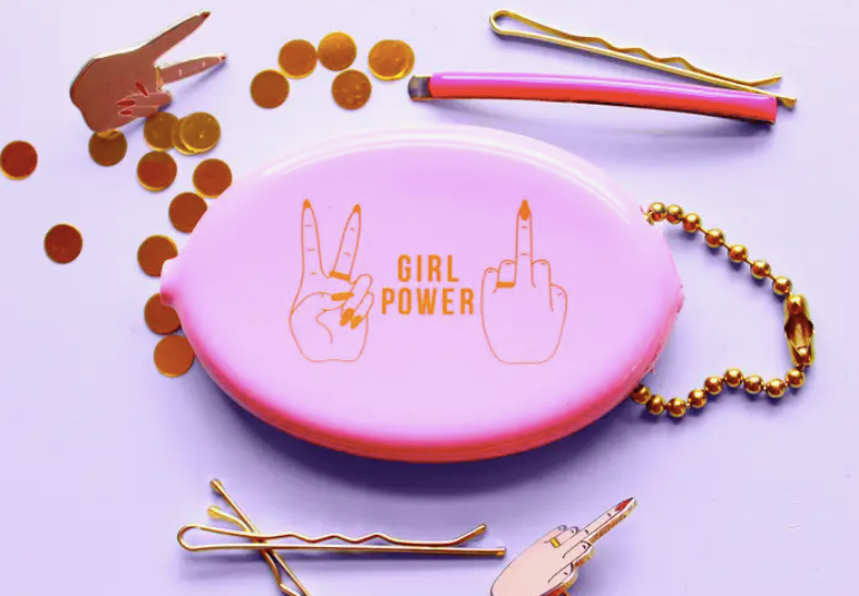 Retro Coin Purse- Girl Power