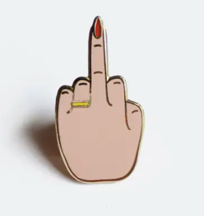 Middle Finger Enamel Pin