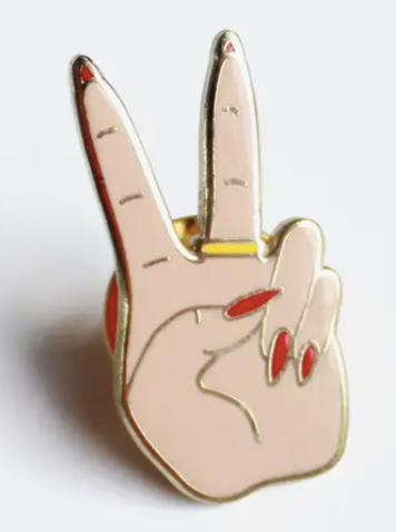 Peace Sign Enamel Pin